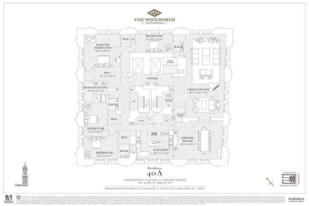 2 Park Place #40A floor plan