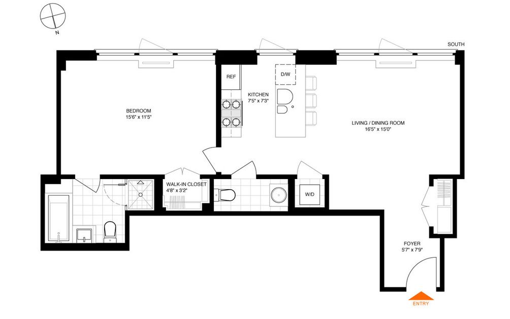 30 Bayard Street #3F floor plan