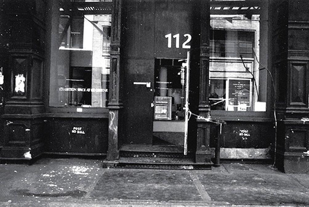 Soho's first artist collective at 112 Greene Street. The space opened in the early 1970s
