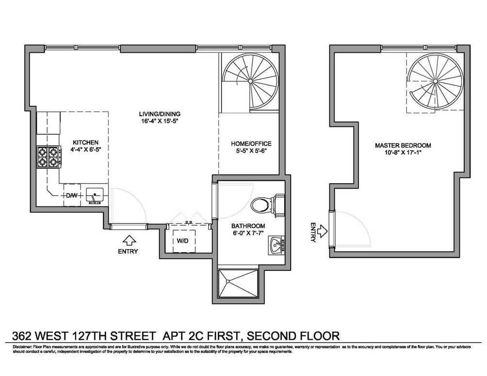 362 West 127th Street #2C floor plan
