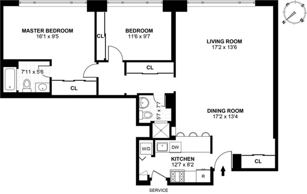 386 Columbus Avenue #8A floor plan