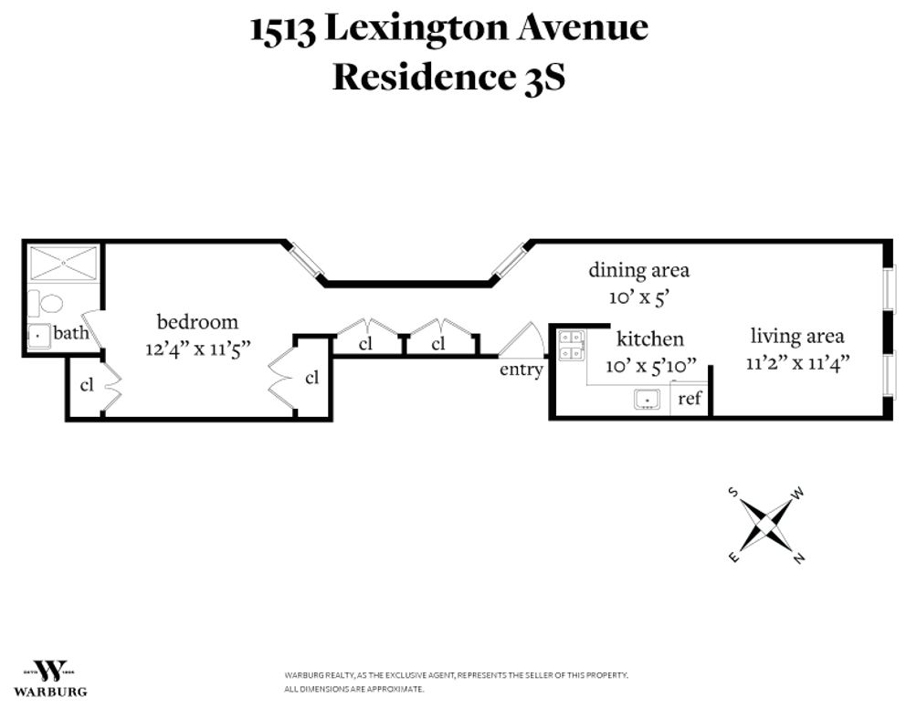 1513 Lexington Avenue #3S floor plan