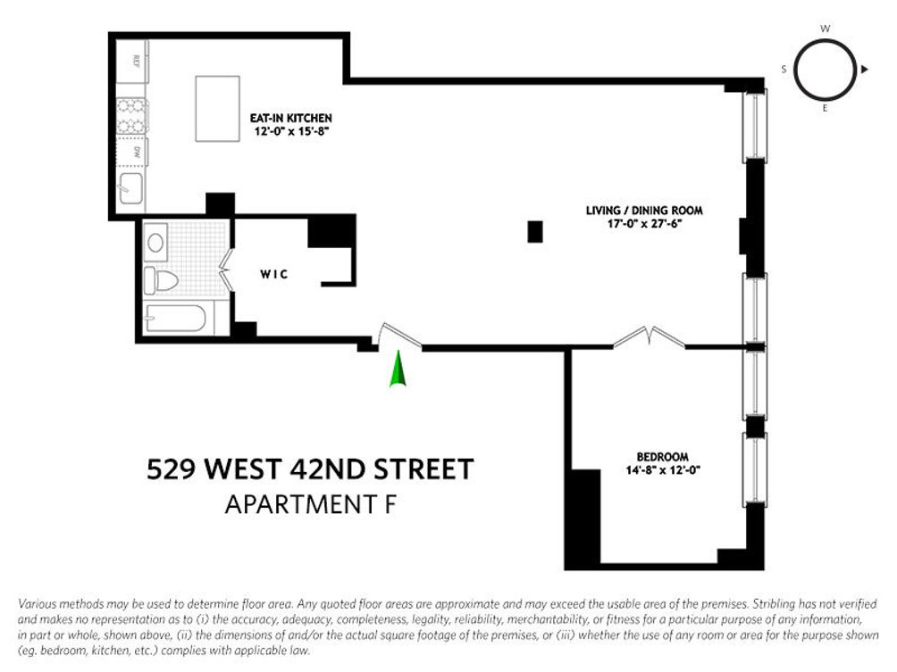 529 West 42nd Street #5F floor plan 