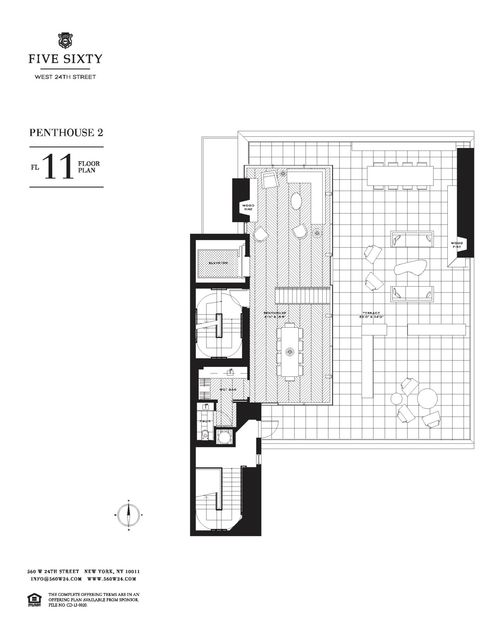 560 West 24th Street #PH2 floor plan