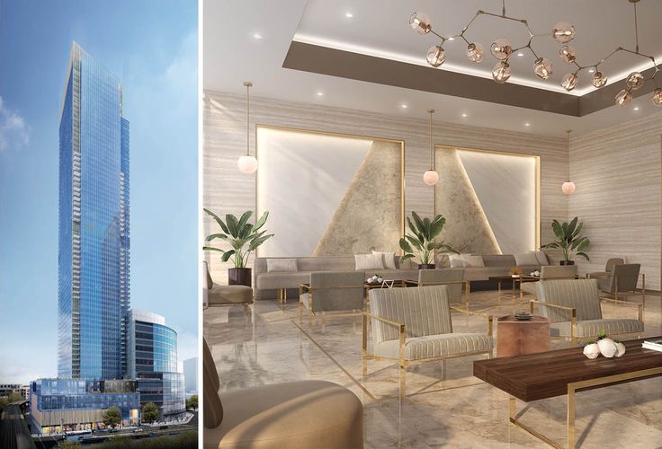 All renderings of Skyline Tower amenities via Binyan Studios