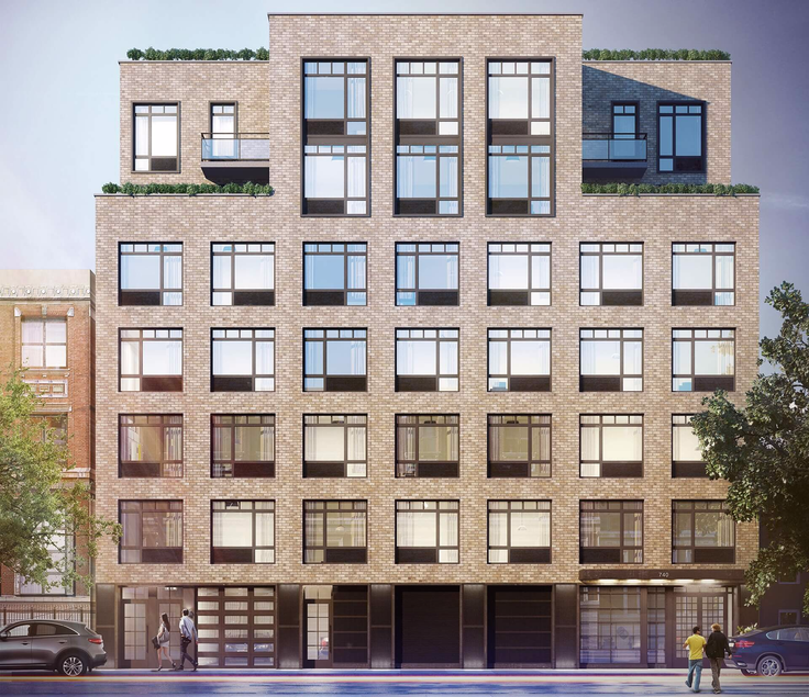 The Dekalb, a new rental building at 740 Dekalb Avenue in Bedford-Stuyvesant, Brooklyn (Image via Halstead Property)