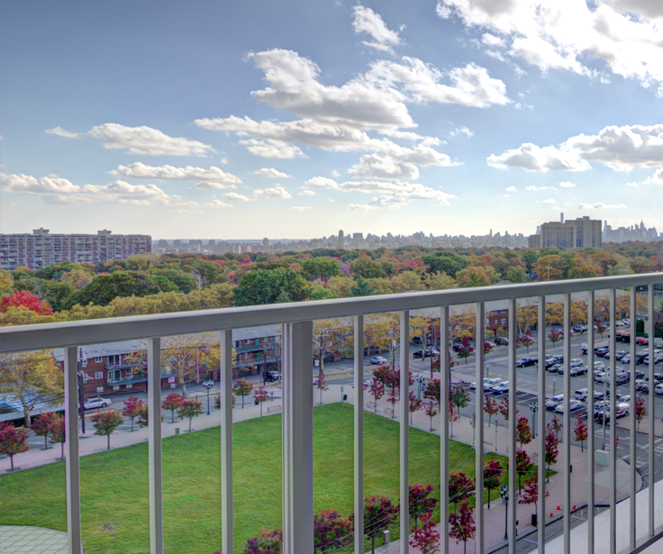View from 1350 Fifteenth rental residences in Fort Lee, NJ. (Image via Clipper Equity)