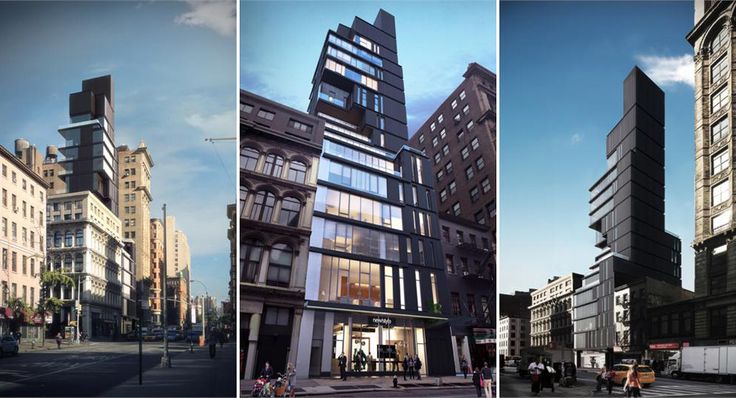 Construction has begun at 809 Broadway in Greenwich Village. A 10-story vertical addition will quadruple its current height. 