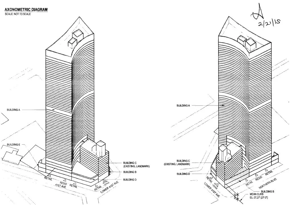 First Rendering Of Dursts Mammoth Skyscraper To Rise Behind Lics