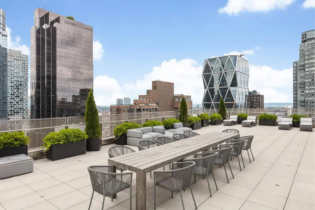 Private terrace with city views