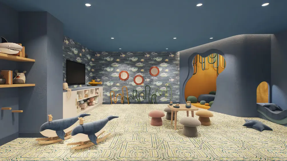 Children's playroom, Gramercy condos