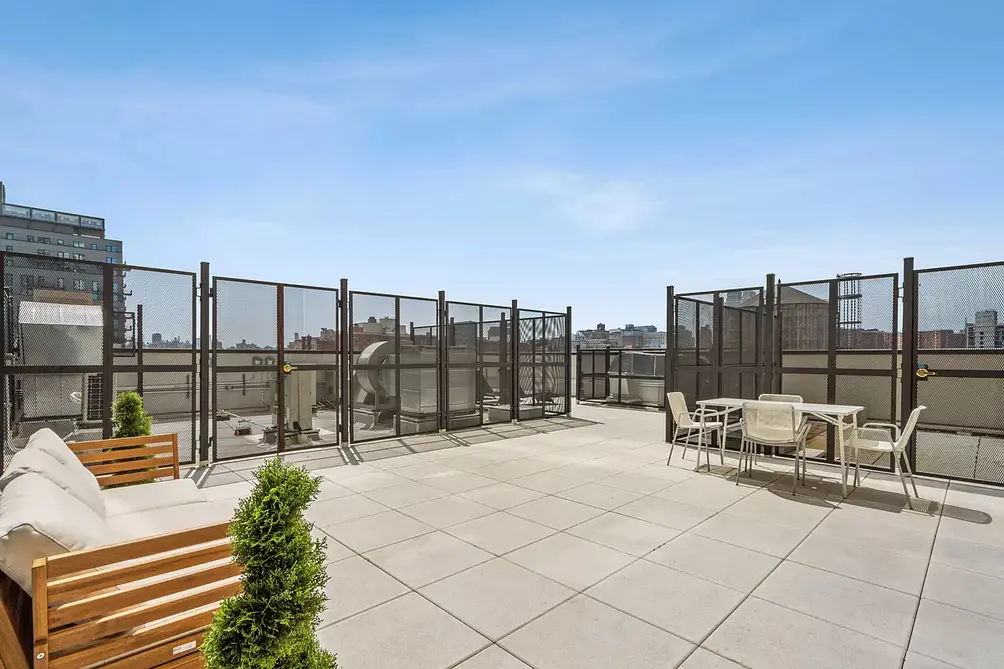 Roof deck with grills and seating
