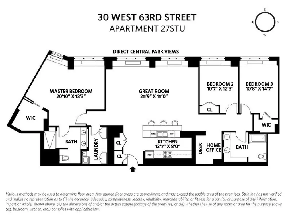 30 West 63rd Street #27STU floor plan