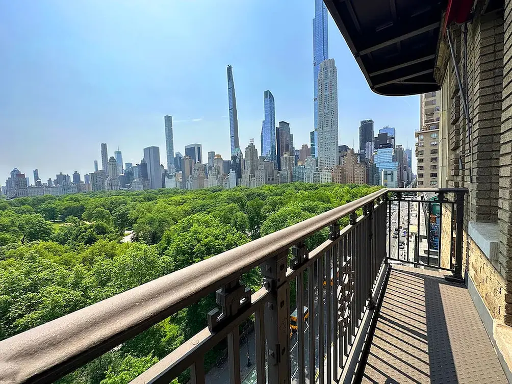 Private balcony overlooking Central Park and Billionaires' Row