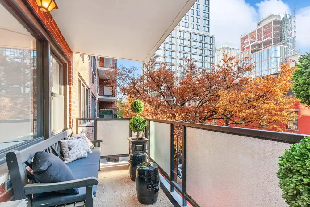Private terrace overlooking Gramercy Park
