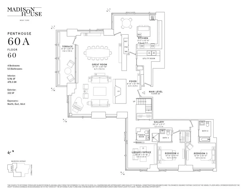 Madison House floor plan
