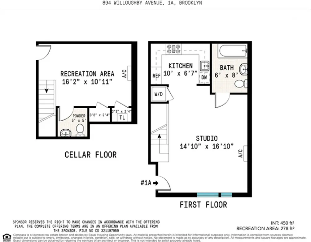 894 Willoughby Avenue #1A floor plan