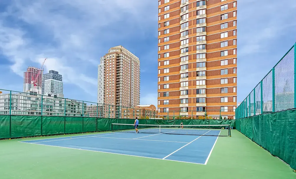 Outdoor tennis court