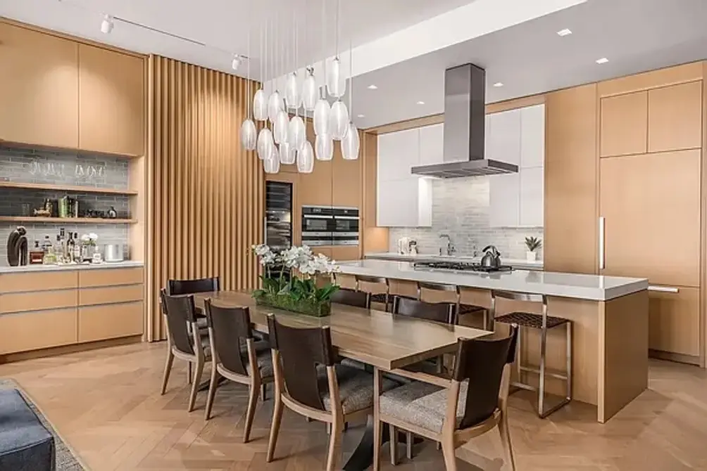 Open kitchen with island
