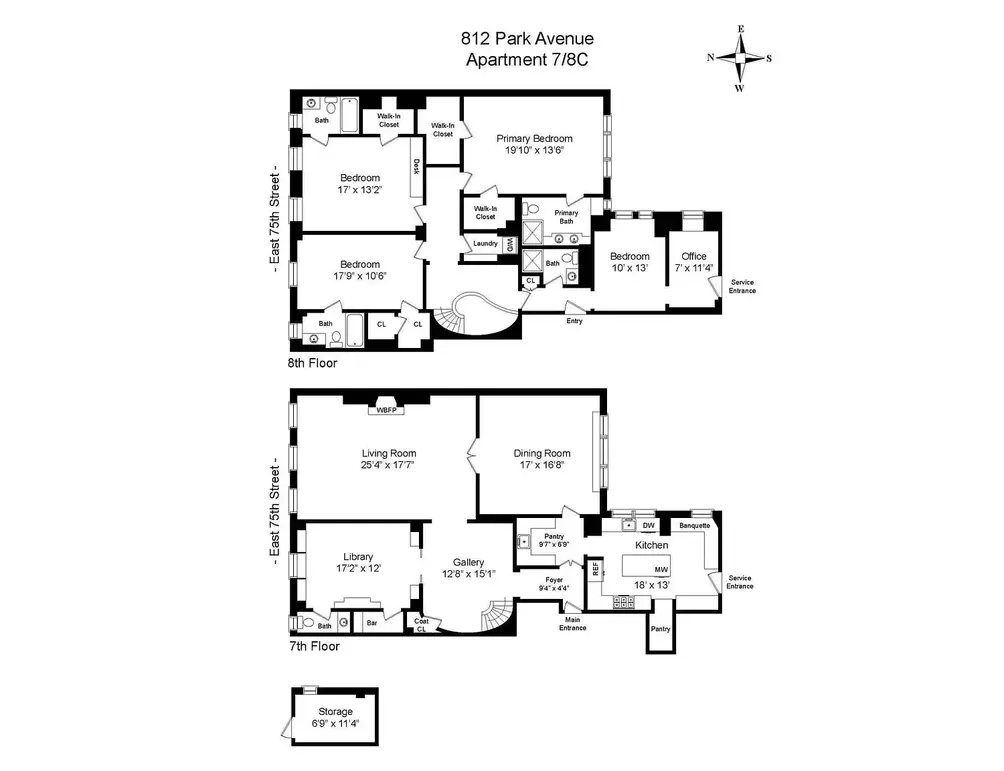 Duplex cooperative floor plan