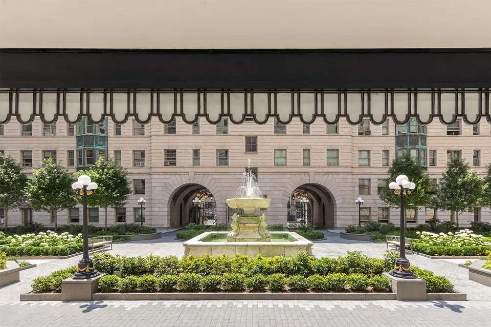 The Belnord, private courtyard, Upper West Side