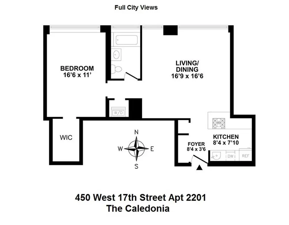 450 West 17th Street #2201 floor plan