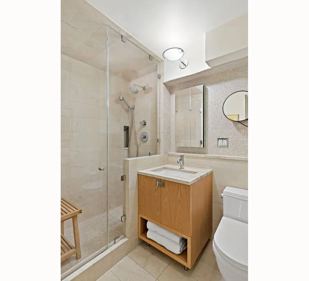 Primary bath with shower stall
