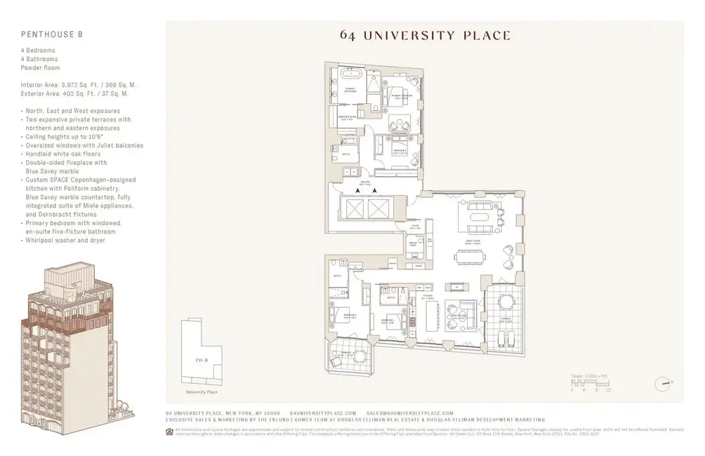 Penthouse floor plan