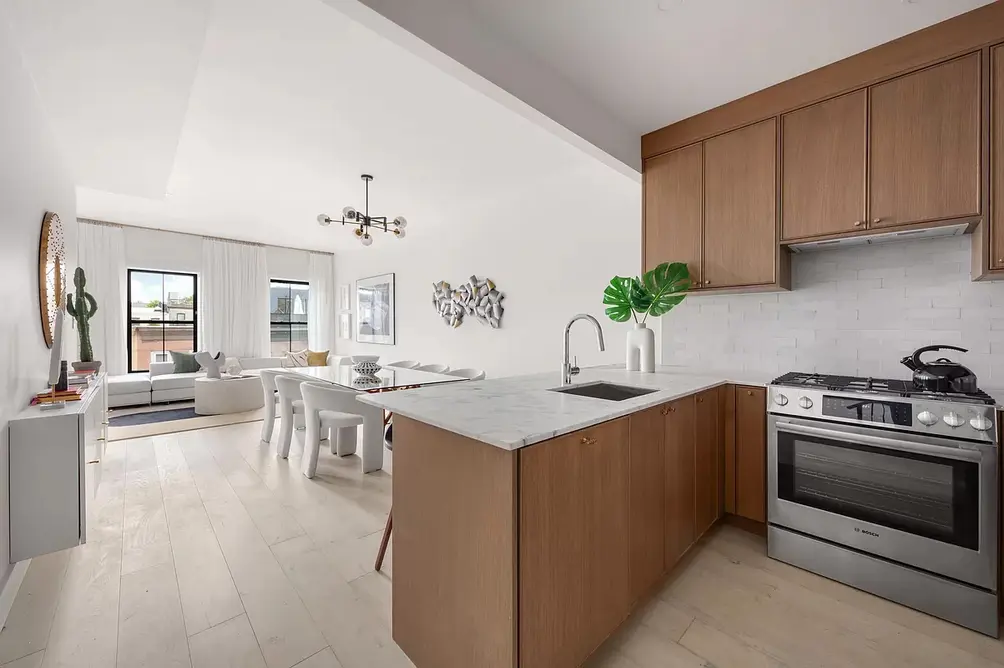 Dining area and open kitchen