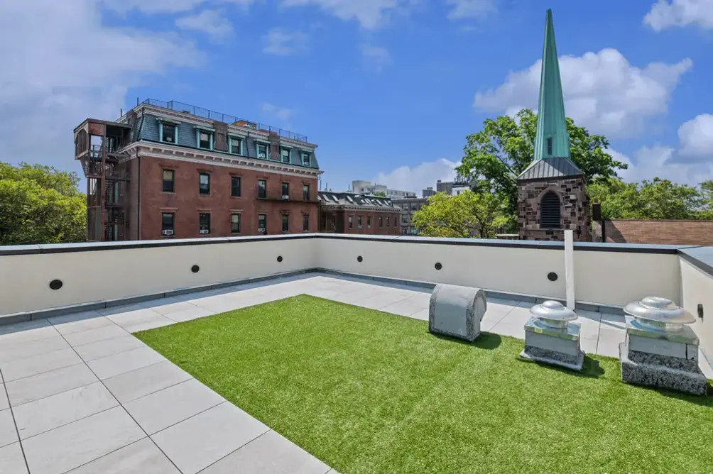 Roof deck with Brooklyn views