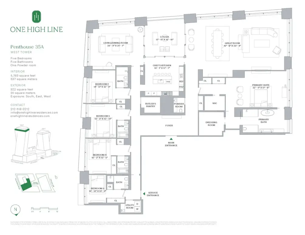 Penthouse floor plan