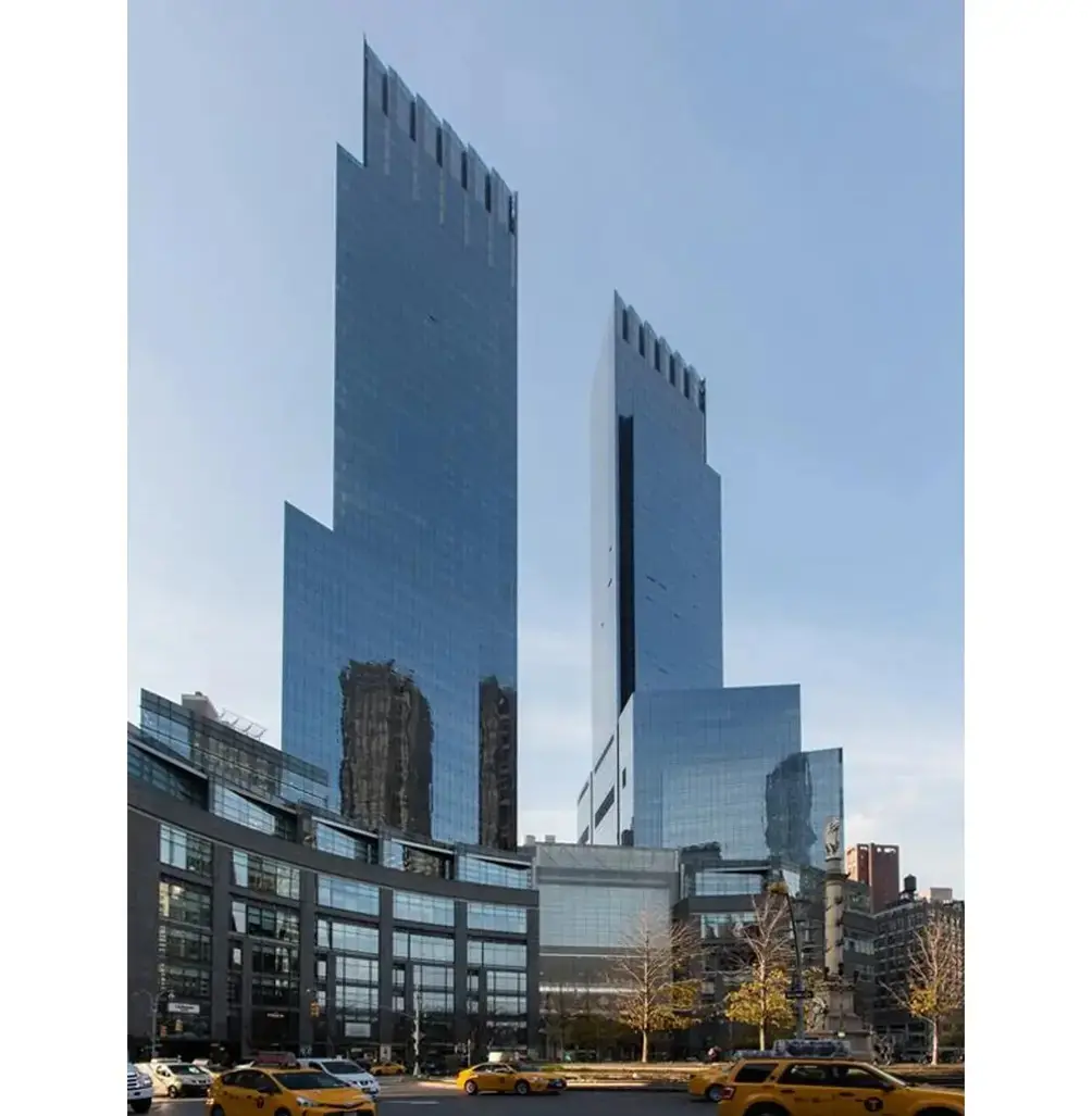 25 Columbus Circle, two-towered building