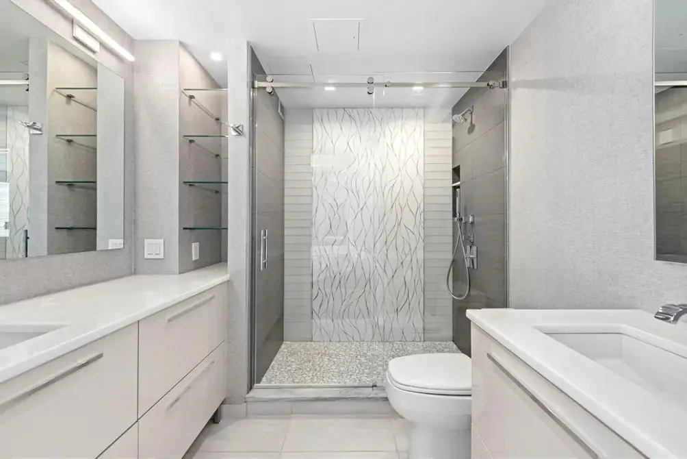 Primary bath with walk-in shower