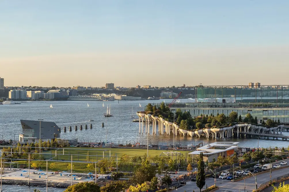 Hudson River and Little Island views