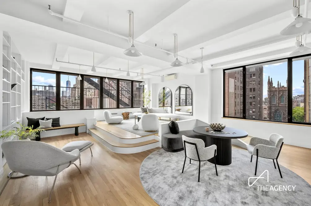 Family room with custom built-ins