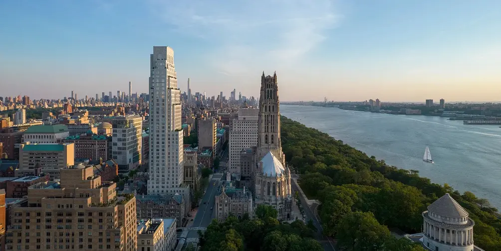 Claremont Hall and Vandewater in Morningside Heights skyline