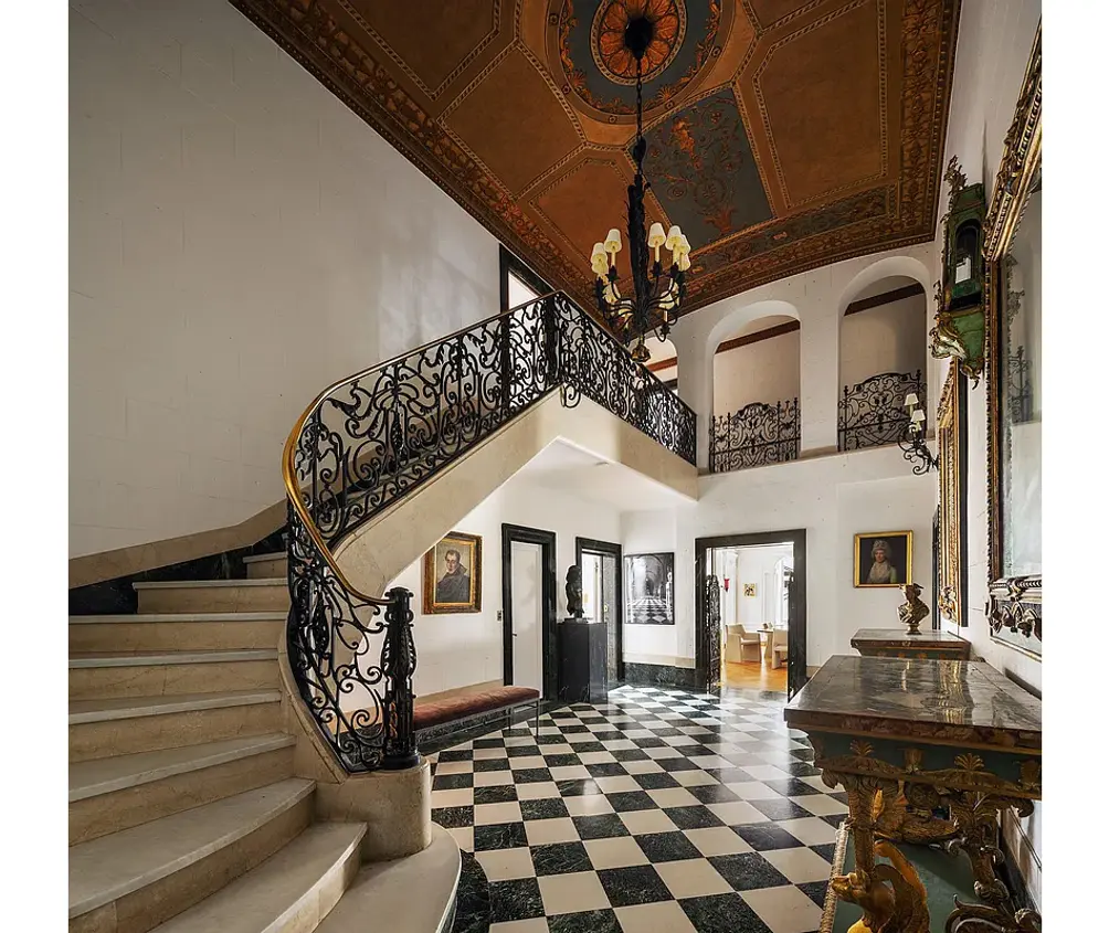 Foyer with staircase connecting both levels