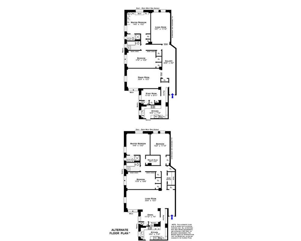 771 West End Avenue #2D floor plan