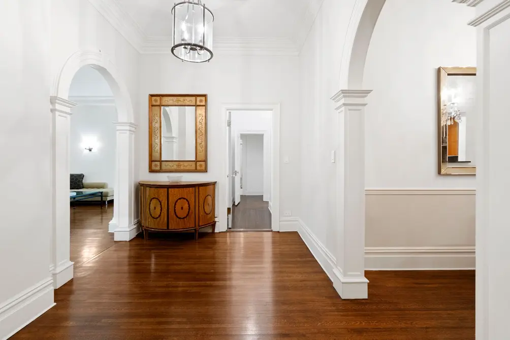 Foyer with arched entryways