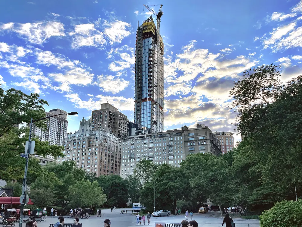 50 West 66th Street looming over Central Park West