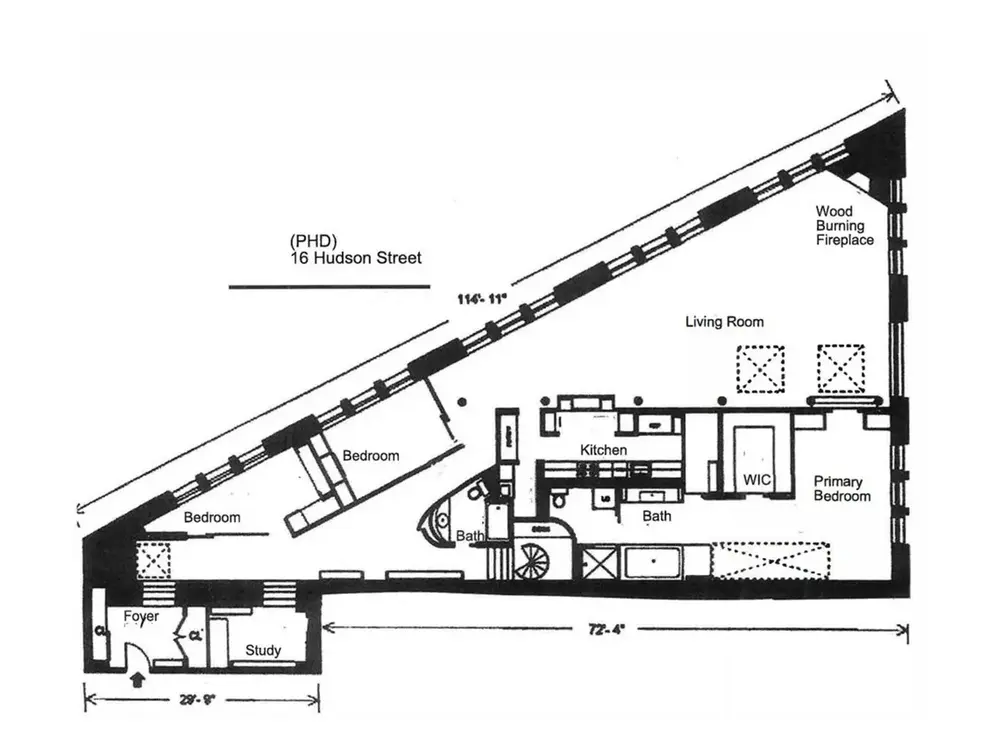 Penthouse floor plan