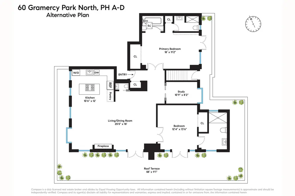60 Gramercy Park North PH floor plan