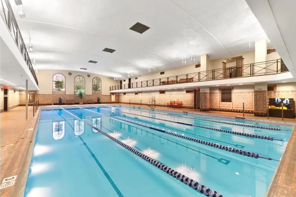 Half Olympic-sized indoor pool
