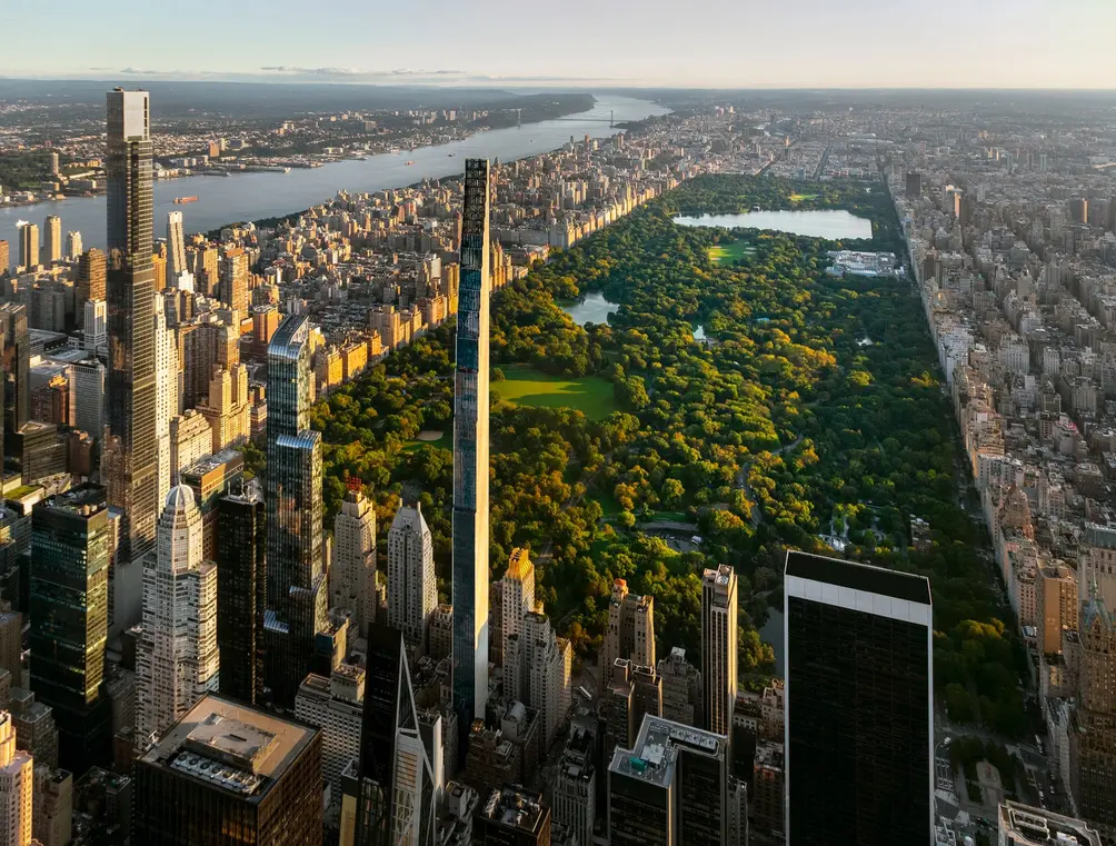 111 West 57th Street, super-skinny supertall looming over Central Park