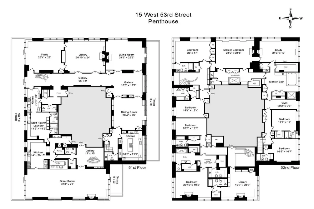 219 East 44th Street #PH floor plan
