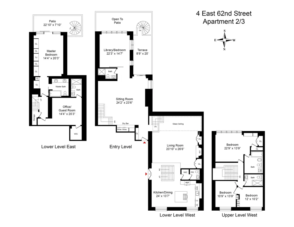 4 East 62nd Street #2/3 floor plan