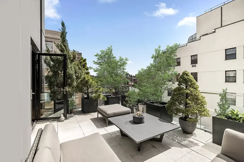 Private terrace with treetop views