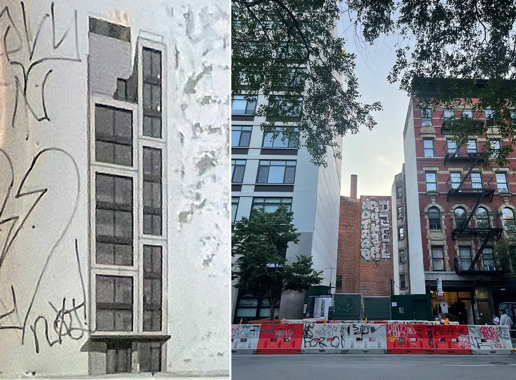 11 Essex Street rendering and construction site