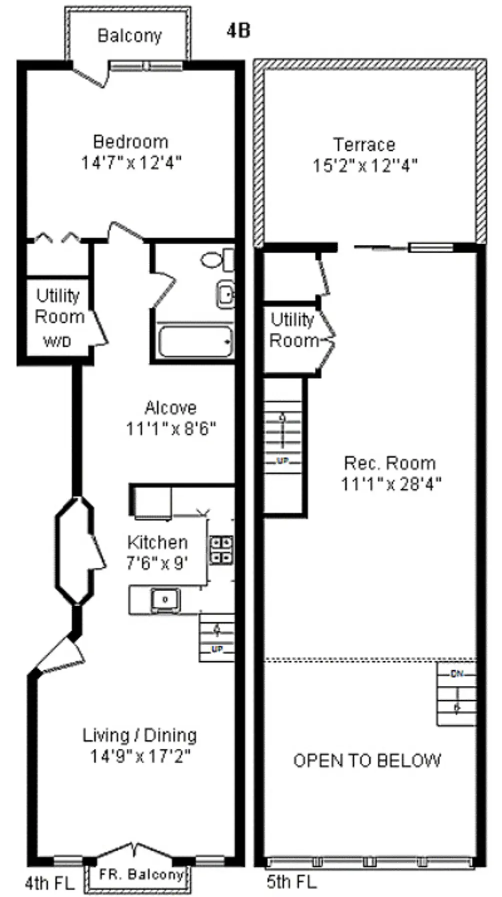 317 Greene Avenue #4B floor plan
