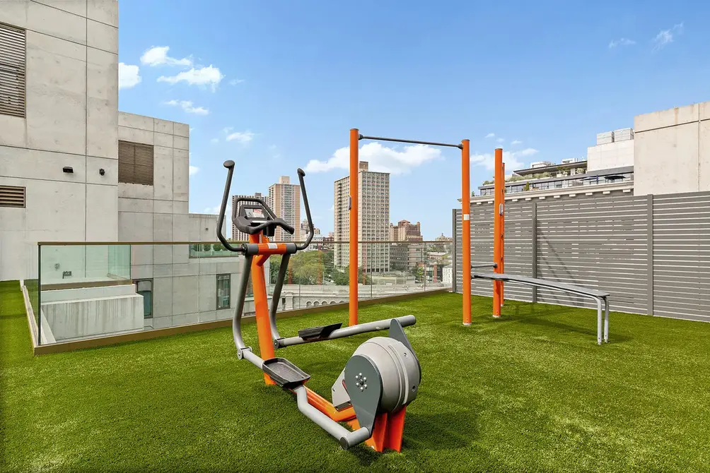 Rooftop workout area